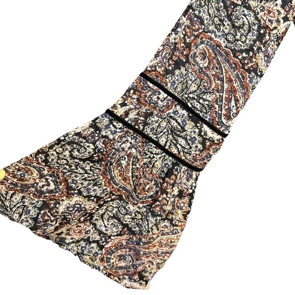 Anthropologie California Moonrise Boho  Paisley Babydoll Bell Sleeve Blouse - Picture 4 of 7